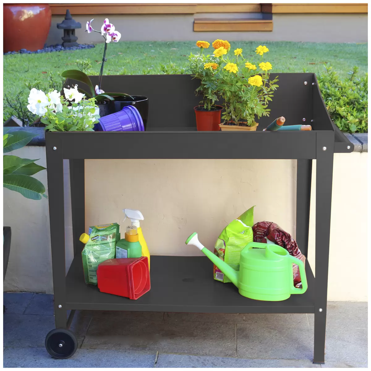 Greenlife Potting Bench Table Charcoal