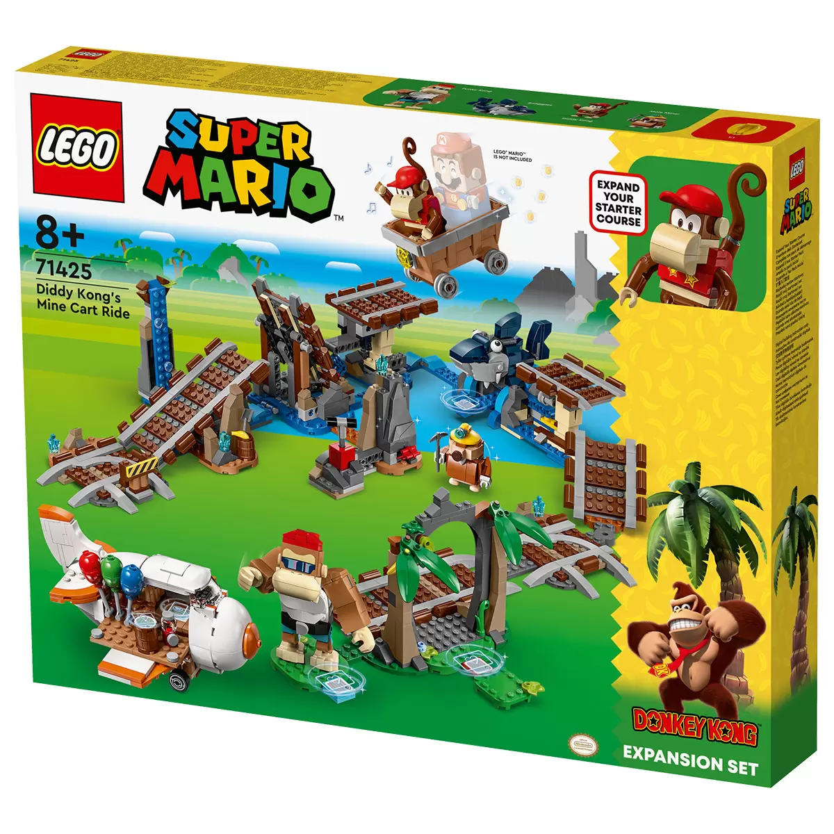 LEGO Super Mario Diddy Kong's Mine Cart Ride Expansion Set 71425