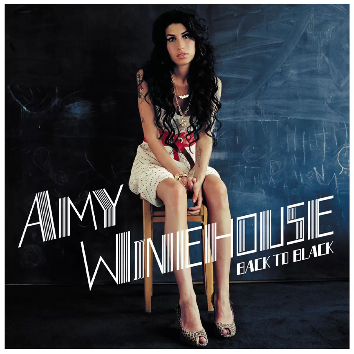 Framed Amy Winehouse Back To Black Vinyl Album Art