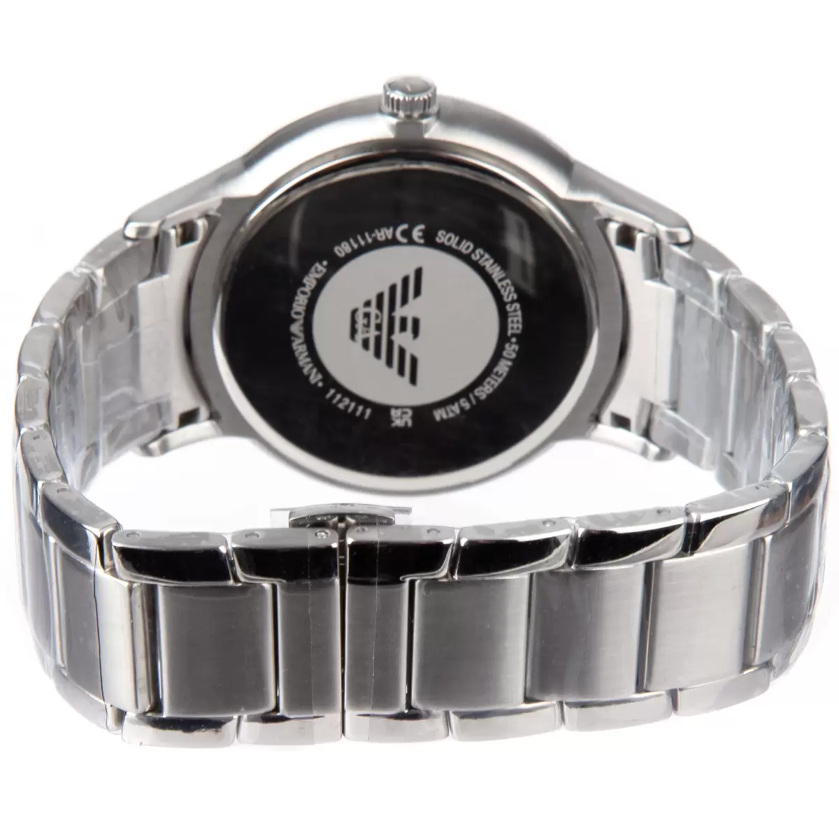 Emporio Armani Silver-Tone Analogue Men's Watch AR11180