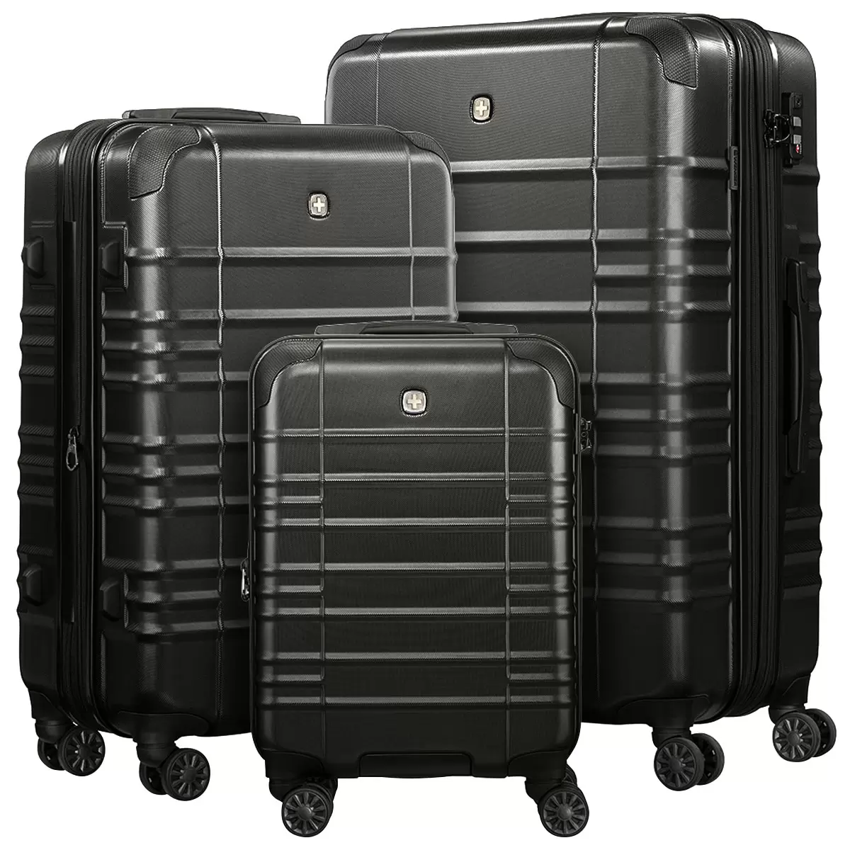 Wenger Latitude Hardside Luggage 3 Piece Set Carry On Without Expansion W 36 x H 52 x D 23 cm