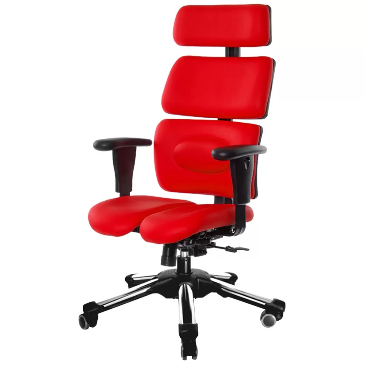 IDS Hara Chair Doctor V Black Pattern - Red