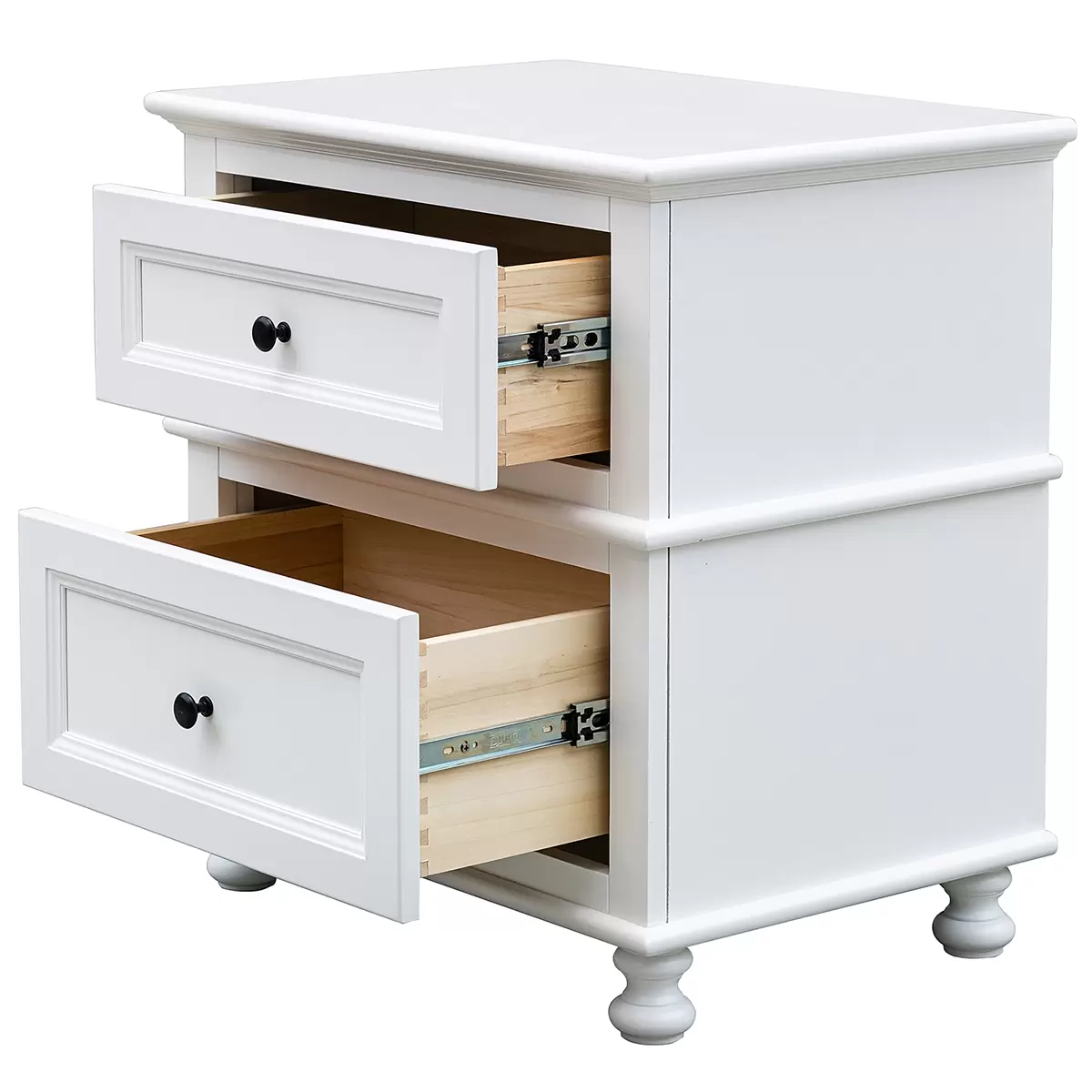 Moran Cassis Bedside Table White