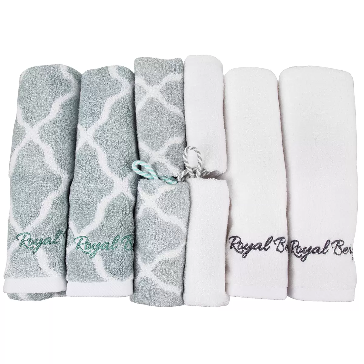 Royal Bergen Bamboo Hand & Face Towel Gift Set 8 piece