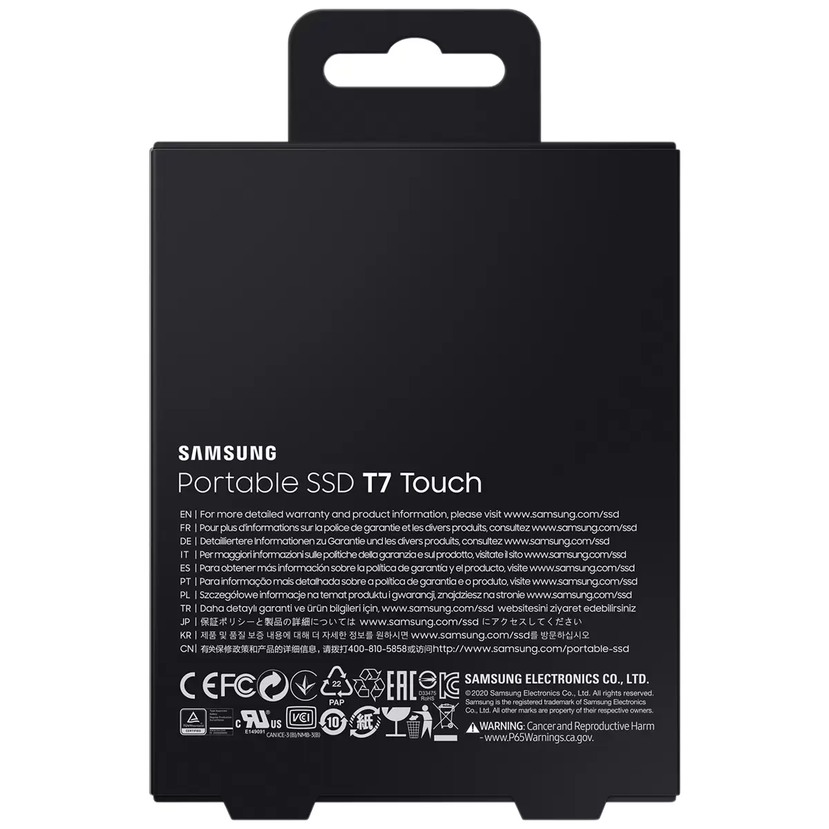 Samsung T7 Touch 1TB Portable SSD